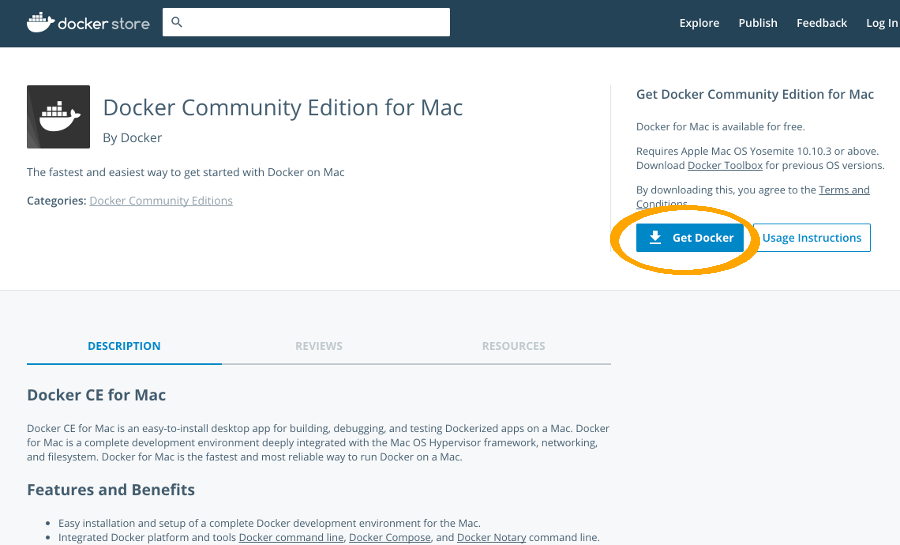 download docker mac