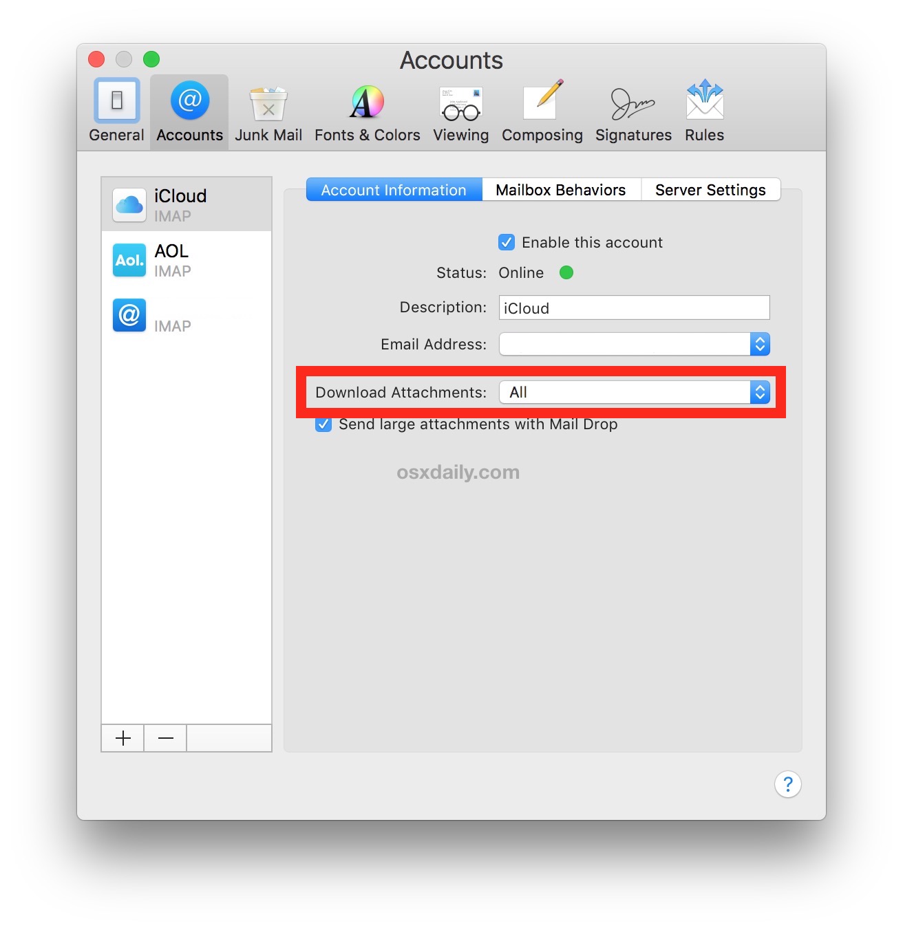 how delete old email files if older than a certain date in outlook for mac